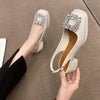 Crystal Buckle Slingbacks