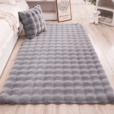 Cozy Faux Rabbit Fur Rug