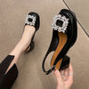 Crystal Buckle Slingbacks